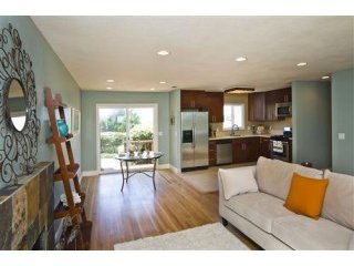 living room to kitchen